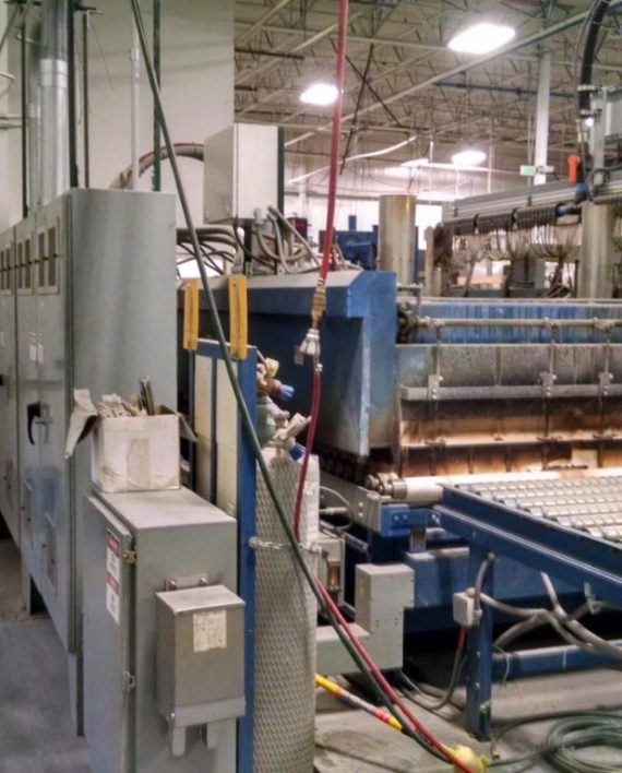 84″ x 144″ Tamglass Tempering Furnace Production Line DOM:2005 ...